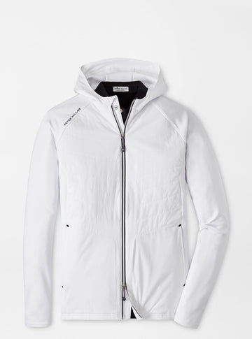 Merge Elite Hybrid Hooded Jacket in White