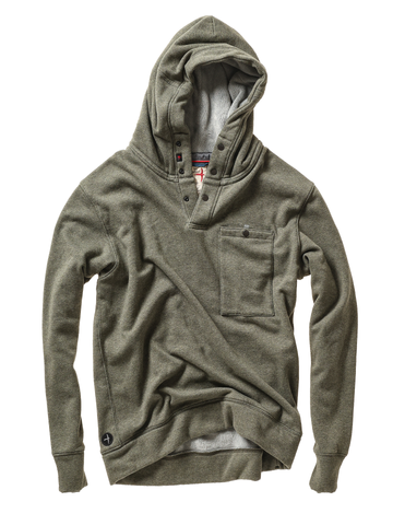 Micropile Hoodie in Smoke Olive