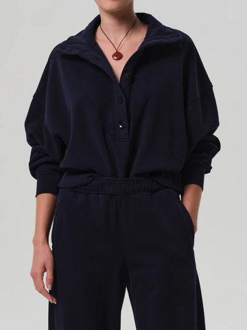 Mirelle Funnel Neck in Navy