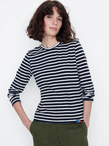 The Modern Long in Navy/Cream
