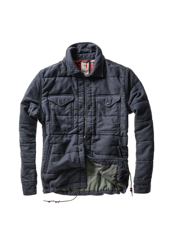 Moleskin Snap CPO in Navy