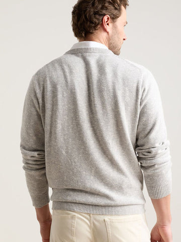 Montauk Crewneck Sweater in Gale Grey