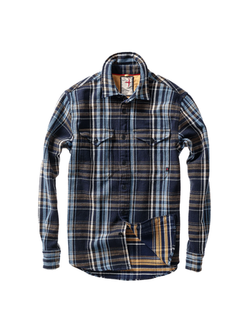 Mountain Flannel in Navy Multi Plaid