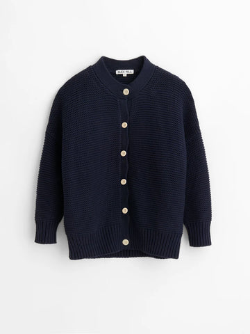 Nico Cardigan in Cotton Sweater in Midnight Navy