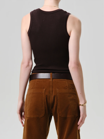 Nova Tank Top in Chocolate