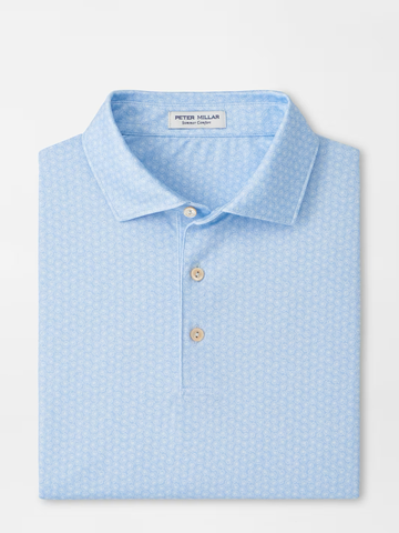 Nautilus Performance Jersey Polo in Stream Blue