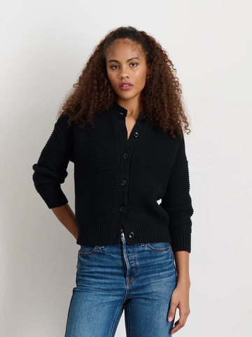 Nico Cardigan in Cotton in Black