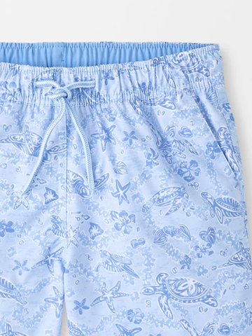 Oahu Youth Swim Trunk in Stream Blue