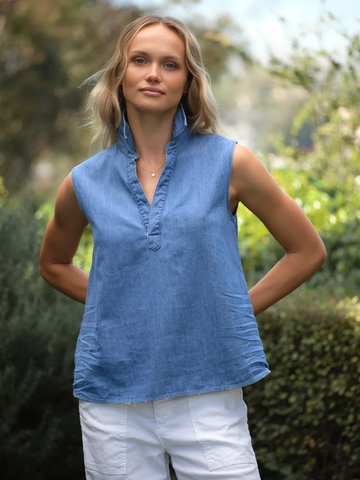 Olivia in Vintage Stonewashed Indigo