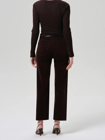 Palma Straight In Corduroy (Clean Hem) Pant in Barrister