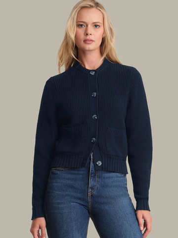 Palmer Cardigan in Dark Blue