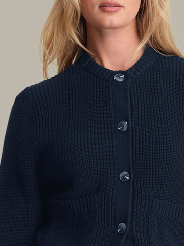 Palmer Cardigan in Dark Blue