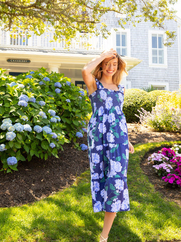 Fitz Dress - Hydrangea Walk in Regatta
