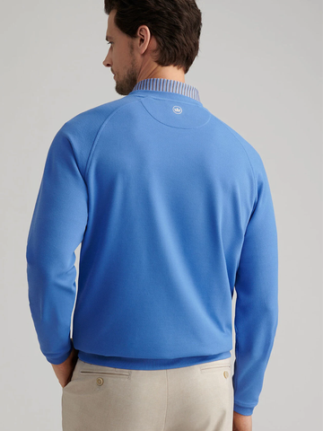 Cradle Pique Performance Crewneck in Evening Tide