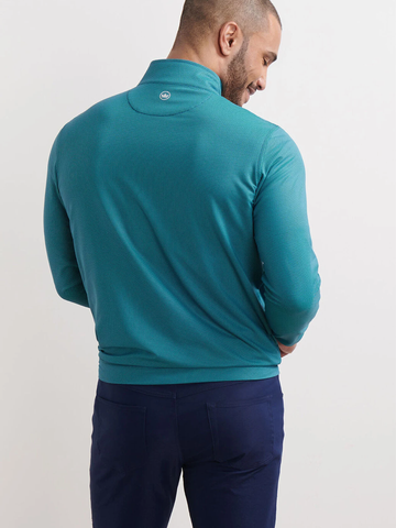 Perth Birdseye Performance Quarter-Zip in Sport Navy