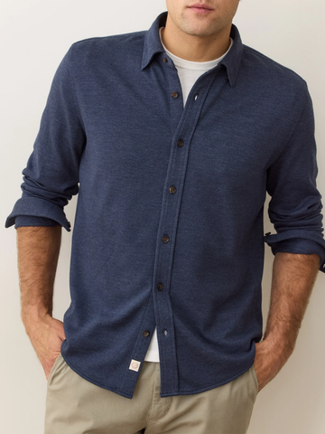 Pacifica Stretch Twill Shirt in Navy
