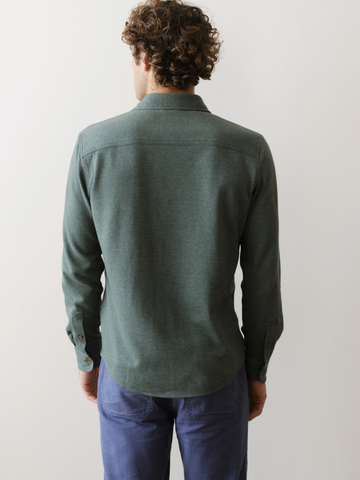Pacifica Stretch Shirt in Green Heather