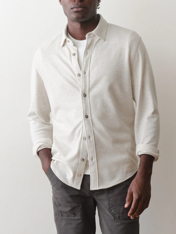 Pacifica Stretch Shirt in Oatmeal Heather