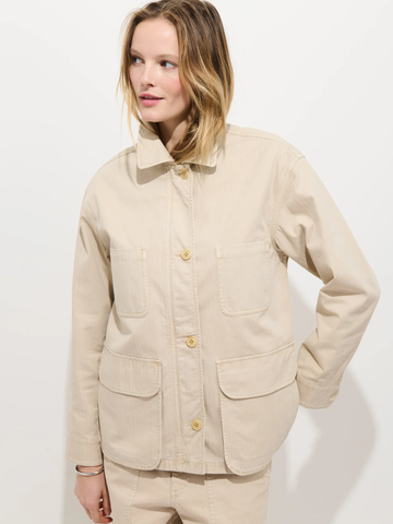 Painter Jacket in Sand Harringbone