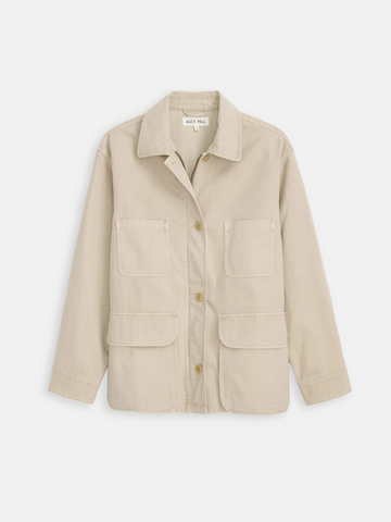 Painter Jacket in Sand Harringbone