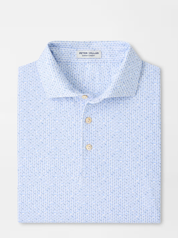 Paper Plane Performance Jersey Polo in White
