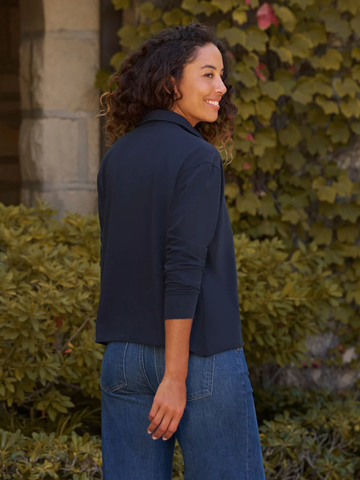Patrick - Popover Henley in Classic Navy