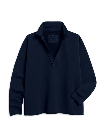 Patrick Popover Fleece Henley TIDE