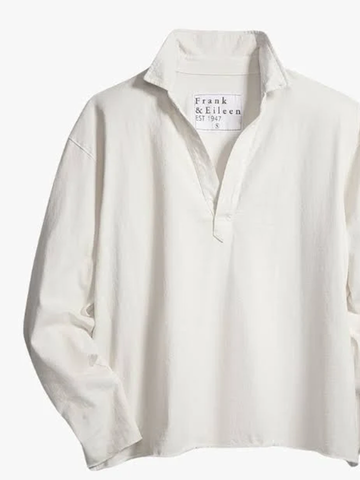 Patrick Popover Henley in Vintage White