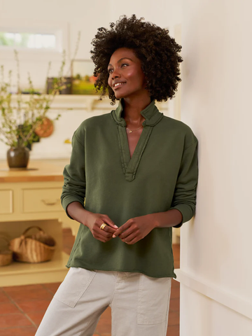 Patrick Popover Fleece in Caper