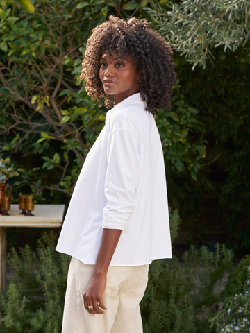 Patrick Popover Henley in White