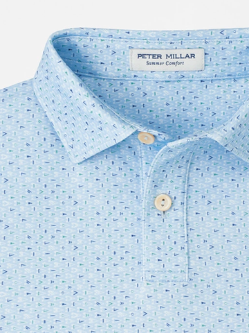 Pennants Youth Performance Jersey Polo in Stream Blue