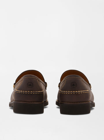 Handsewn Leather Penny Loafer in Chocolate