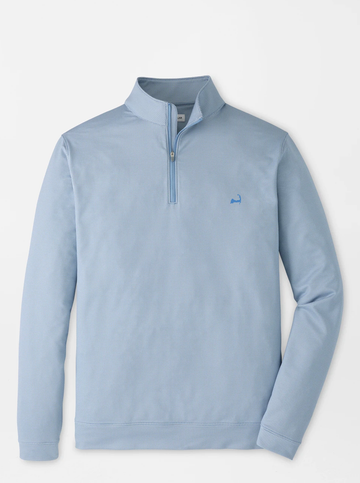 Custom Cape Perth Basketweave Performance Quarter-Zip in Lakeside