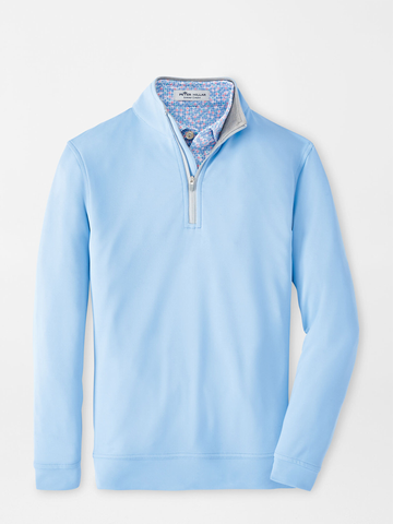 Perth Youth Performance Quarter-Zip in Cottage Blue