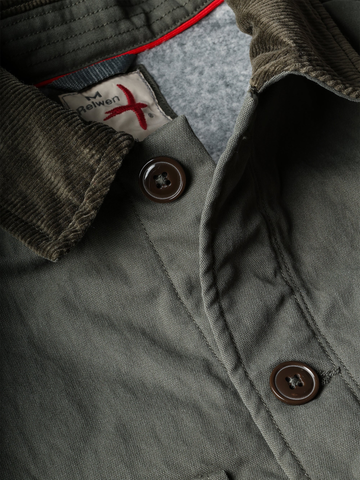 Pile-Lined Chore Coat in Forest Canvas