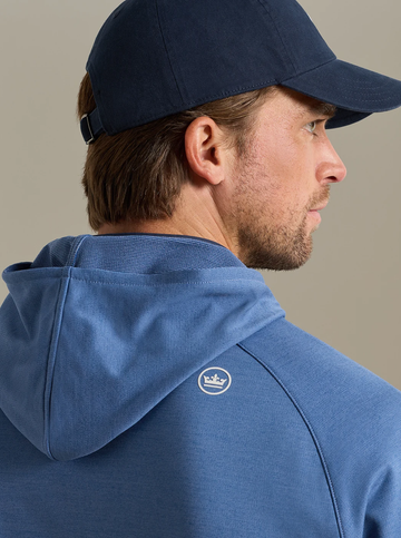 Custom Cape Pine Performance Hoodie in Sport Navy