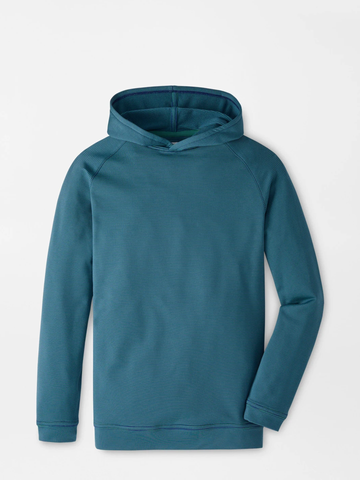 Pine Youth Sugar Stripe Performance Hoodie in Sport Navy