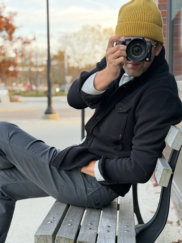 Pique Fleece Workshirt in Black