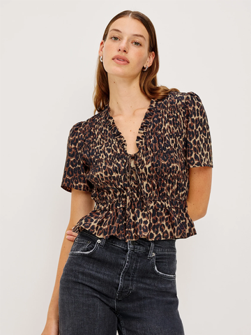 Portia Top in Brown Nala