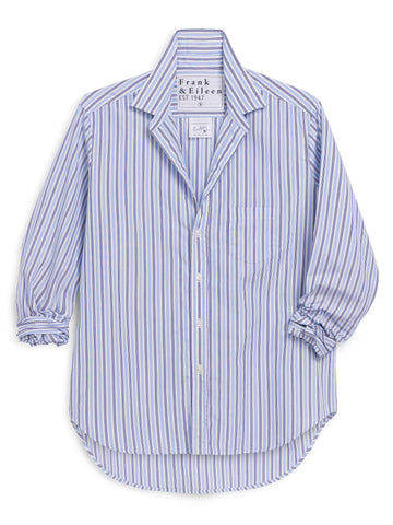 Eileen Button Up in Blue Navy Stripe