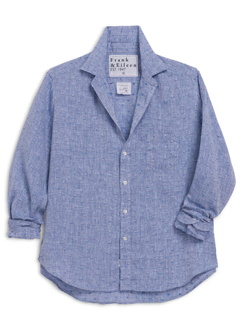 Eileen Button Up in Blue Hearts