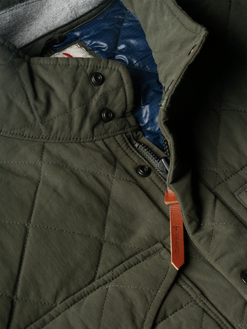 Quilted Tanker in Dark Loden