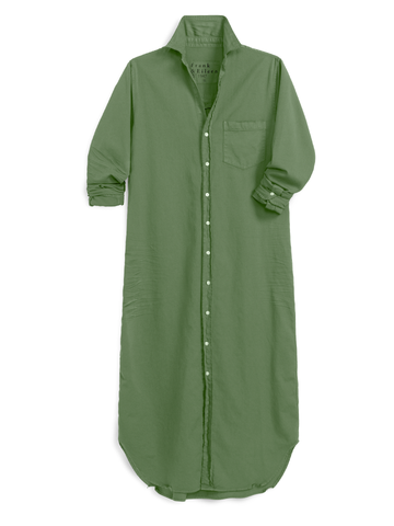 Rory Maxi Shirtdress in Nori
