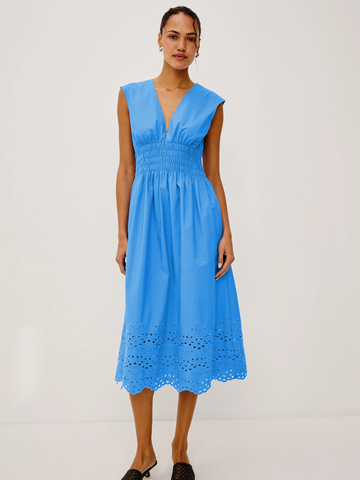 Roxanne Dress in Harbor Blue