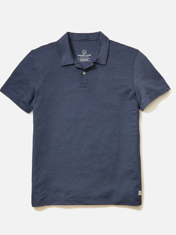 Re-Spun Air Polo in Navy