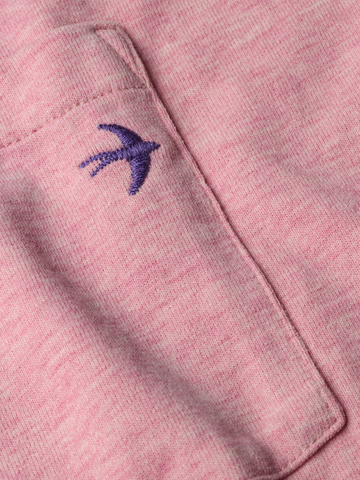 Ringspun Pkt Tee in Pink Hthr
