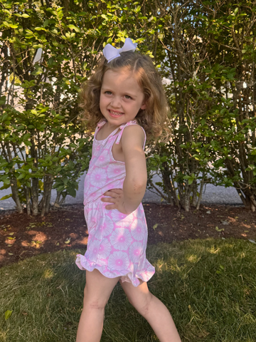 Rosie Romper in Chatham Lace Shell
