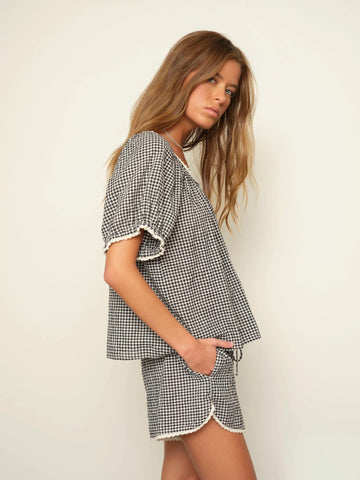Maisie Top in Black Sand