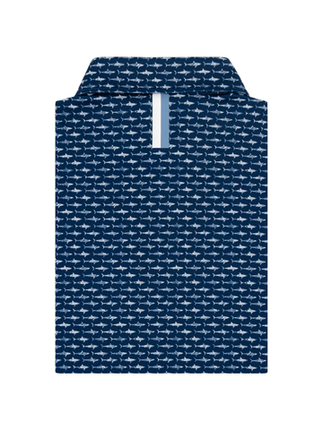 The Shark Polo in Navy