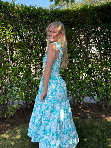 Fitz Dress in Blushing Buds Capri